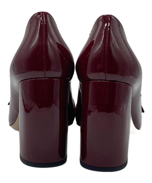 MIU MIU（ミュウミュウ）MIU MIU (ミュウミュウ) チャンキーヒールパンプス レッド サイズ:36の古着・服飾アイテム