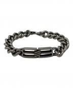 BALENCIAGAバレンシアガ）の古着「BB Icon Gourmette」｜シルバー