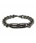 BALENCIAGA（バレンシアガ）の古着「BB Icon Gourmette」｜シルバー