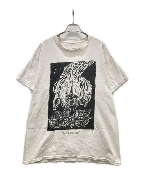 SASQUATCHfabrix.（サスクワッチファブリックス）SASQUATCHfabrix. (サスクワッチファブリックス) 祇園祭 プリントTシャツ ホワイト サイズ:Lの古着・服飾アイテム