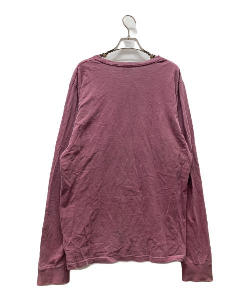 stussy（ステューシー）stussy (ステューシー) 後染めロングスリーブカットソー ピンク サイズ:Mの古着・服飾アイテム