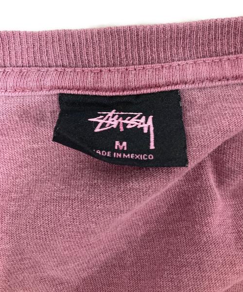 stussy（ステューシー）stussy (ステューシー) 後染めロングスリーブカットソー ピンク サイズ:Mの古着・服飾アイテム