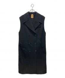 Tnewties（トゥエンティーズ）の古着「ノースリーブコート」｜ブラック
