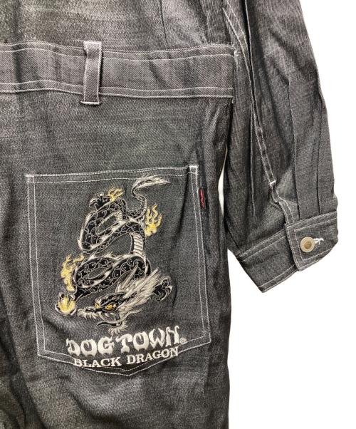 DOG TOWN（ドッグ タウン）DOG TOWN (ドッグ タウン) つなぎ/刺繍オールインワン グレー サイズ:FREEの古着・服飾アイテム