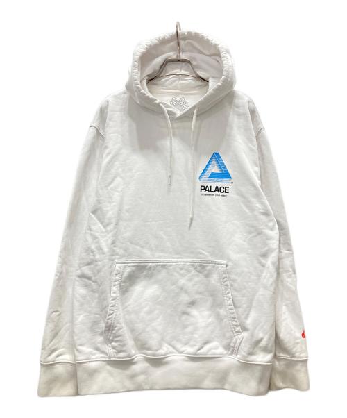 PALACE（パレス）PALACE (パレス) プルオーバーパーカー ホワイト サイズ:Mの古着・服飾アイテム