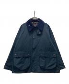 Barbourバブアー）の古着「Short BEDALE ショートビデイル カバーオール」｜ネイビー