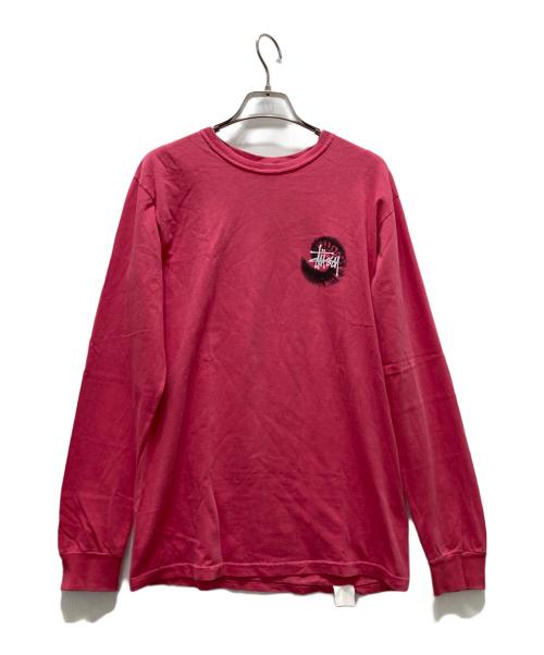 stussy（ステューシー）stussy (ステューシー) ロングスリーブカットソー ピンク サイズ:Sの古着・服飾アイテム