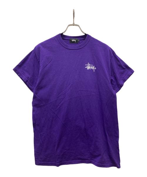 stussy（ステューシー）stussy (ステューシー) ロゴプリントTシャツ パープル サイズ:Sの古着・服飾アイテム