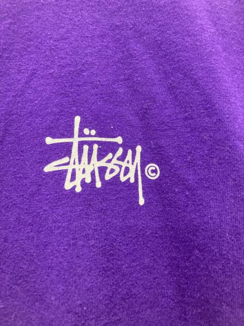 stussy（ステューシー）stussy (ステューシー) ロゴプリントTシャツ パープル サイズ:Sの古着・服飾アイテム