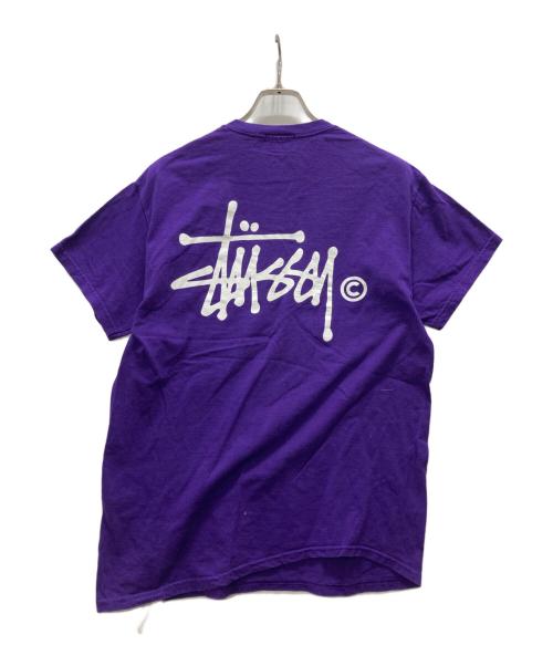 stussy（ステューシー）stussy (ステューシー) ロゴプリントTシャツ パープル サイズ:Sの古着・服飾アイテム