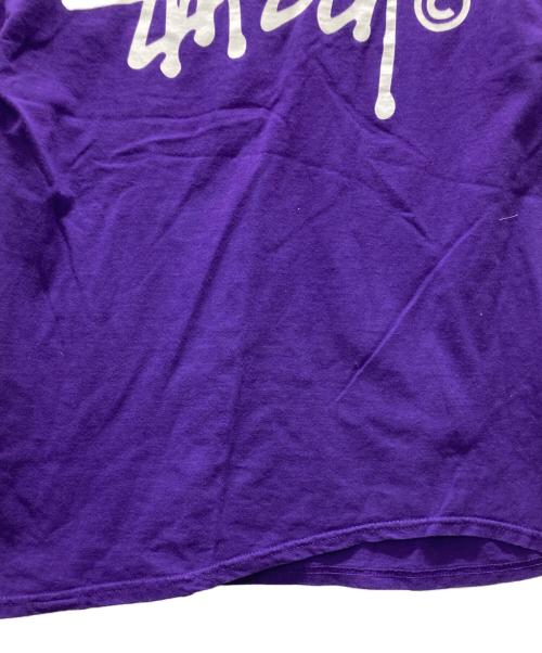 stussy（ステューシー）stussy (ステューシー) ロゴプリントTシャツ パープル サイズ:Sの古着・服飾アイテム