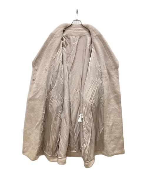 Snidel（スナイデル）Snidel (スナイデル) ジャギーロングコート ベージュの古着・服飾アイテム