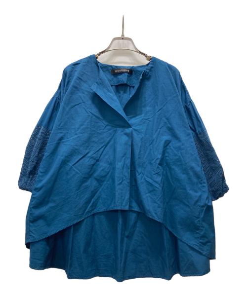 mizuiro-ind（ミズイロインド）mizuiro-ind (ミズイロインド) 長袖ブラウス ブルー サイズ:記載無しの古着・服飾アイテム