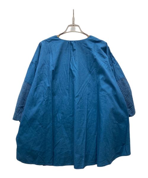 mizuiro-ind（ミズイロインド）mizuiro-ind (ミズイロインド) 長袖ブラウス ブルー サイズ:記載無しの古着・服飾アイテム