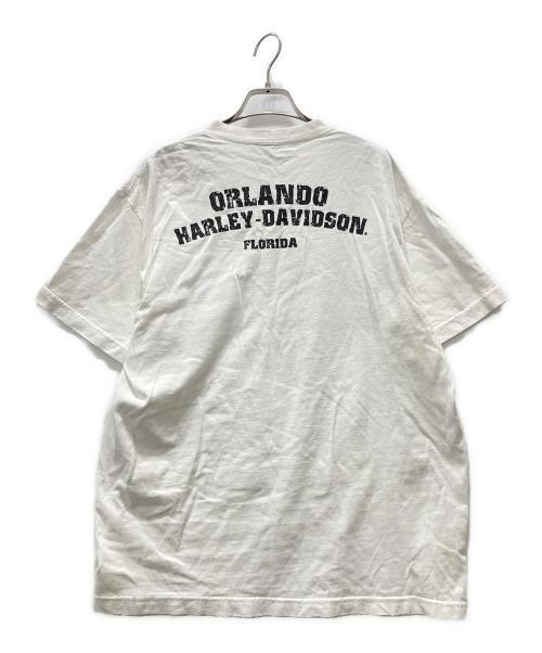 HARLEY-DAVIDSON（ハーレーダビッドソン）HARLEY-DAVIDSON (ハーレーダビッドソン) プリントTシャツ ホワイト サイズ:記載無しの古着・服飾アイテム