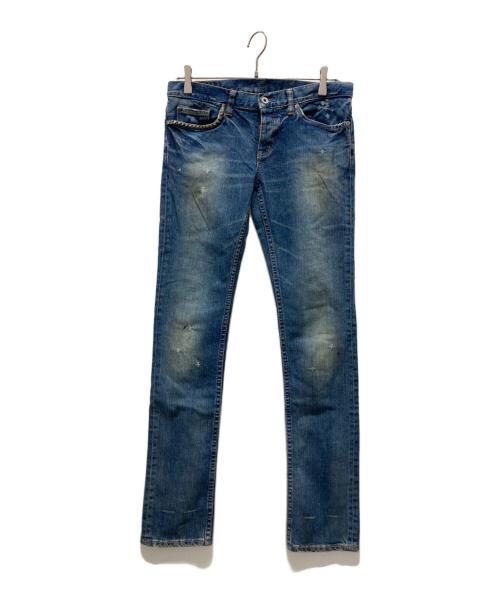 hysterics（ヒステリックス）hysterics (ヒステリックス) スタッズ デニムパンツ インディゴ サイズ:Mの古着・服飾アイテム