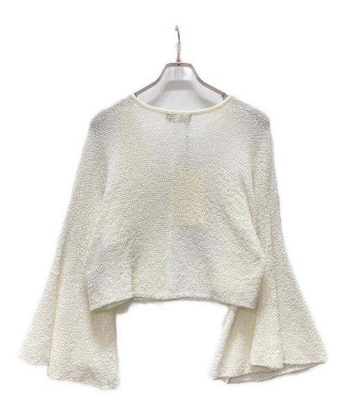 HIROKO KOSHINO（ヒロコ コシノ）HIROKO KOSHINO (ヒロコ コシノ) ガウンカーディガン ホワイト サイズ:Lの古着・服飾アイテム