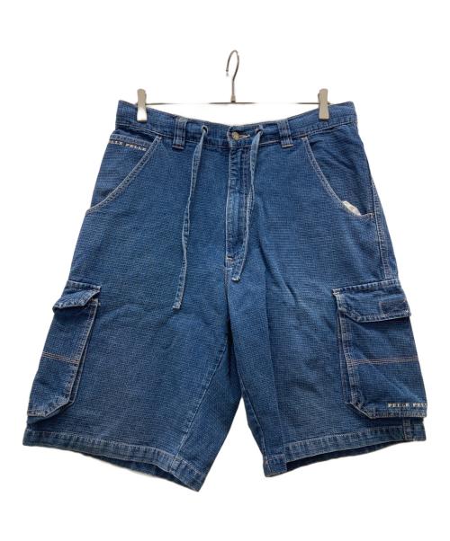pellepelle（ペレペレ）pellepelle (ペレペレ) デニムハーフパンツ インディゴ サイズ:34の古着・服飾アイテム
