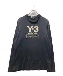 Y-3（ワイスリー）の古着「ロングスリーブカットソー/Stacked Logo Long Sleeve Tee」｜ブラック