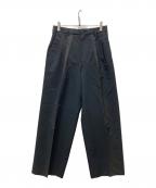 Y's for menワイズフォーメン）の古着「タックパンツ」｜ブラック