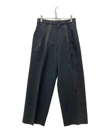 Y's for men（ワイズフォーメン）の古着「タックパンツ」｜ブラック