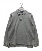 POLO RALPH LAURENポロ・ラルフローレン）の古着「長袖ポロシャツ」｜グレー