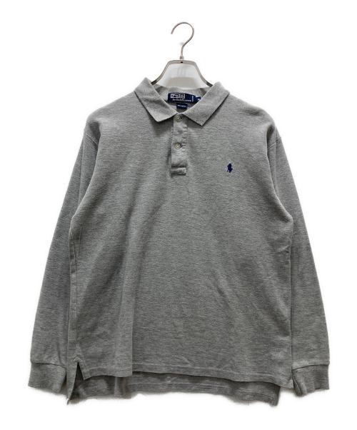 POLO RALPH LAUREN（ポロ・ラルフローレン）POLO RALPH LAUREN (ポロ・ラルフローレン) 長袖ポロシャツ グレー サイズ:Mの古着・服飾アイテム
