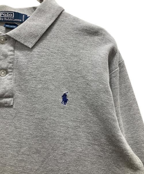POLO RALPH LAUREN（ポロ・ラルフローレン）POLO RALPH LAUREN (ポロ・ラルフローレン) 長袖ポロシャツ グレー サイズ:Mの古着・服飾アイテム