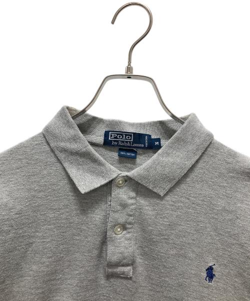 POLO RALPH LAUREN（ポロ・ラルフローレン）POLO RALPH LAUREN (ポロ・ラルフローレン) 長袖ポロシャツ グレー サイズ:Mの古着・服飾アイテム
