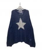 DAIRIKUダイリク）の古着「"Babylon" Star Lame Knit」｜ネイビー