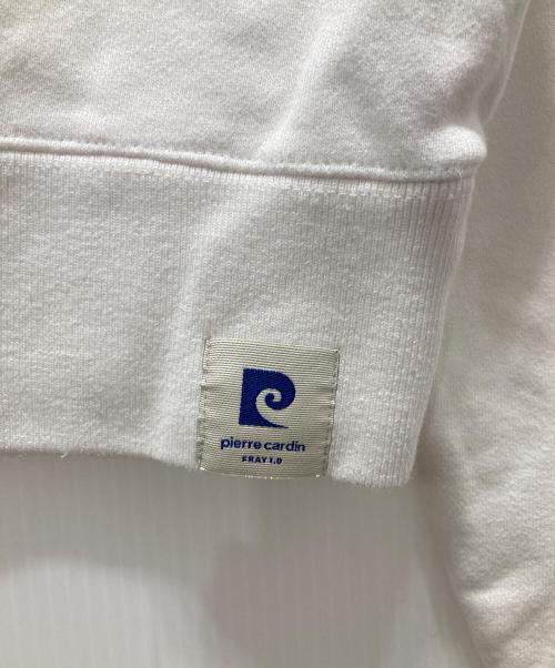 FRAY ID（フレイ アイディー）FRAY ID (フレイ アイディー) pierre cardin (ピエール・カルダン) コラボハーフジップスウェット ホワイト サイズ:Freeの古着・服飾アイテム
