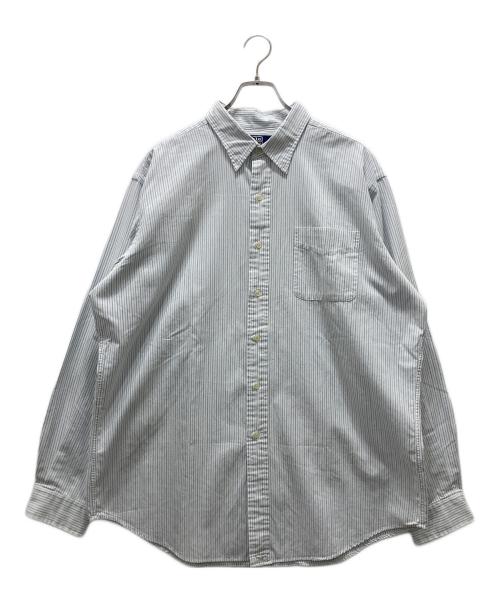POLO RALPH LAUREN（ポロ・ラルフローレン）POLO RALPH LAUREN (ポロ・ラルフローレン) ストライプシャツ スカイブルー サイズ:XLの古着・服飾アイテム