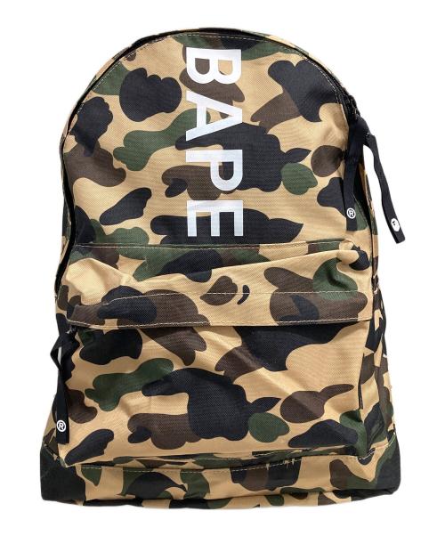 bape（アベイシングエイプ）bape (アベイシングエイプ) カモ柄バックパック ベージュの古着・服飾アイテム