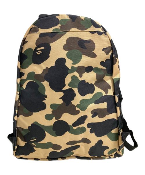 bape（アベイシングエイプ）bape (アベイシングエイプ) カモ柄バックパック ベージュの古着・服飾アイテム