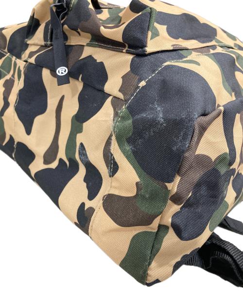 bape（アベイシングエイプ）bape (アベイシングエイプ) カモ柄バックパック ベージュの古着・服飾アイテム