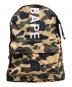 bape（アベイシングエイプ）の古着「カモ柄バックパック」｜ベージュ