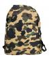 bape (アベイシングエイプ) カモ柄バックパック ベージュ：8000円