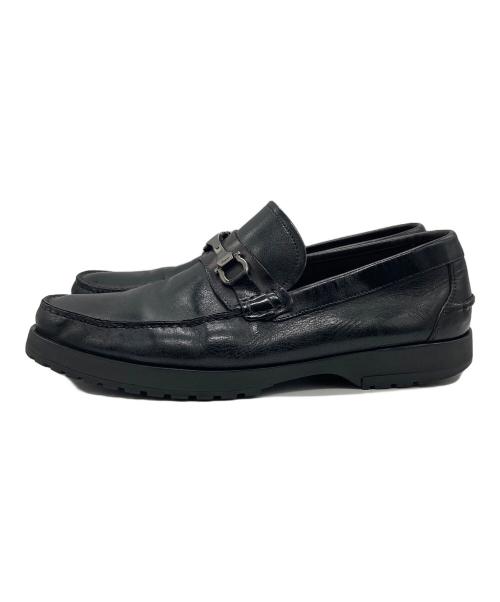 Salvatore Ferragamo（サルヴァトーレ フェラガモ）Salvatore Ferragamo (サルヴァトーレ フェラガモ) ビットローファー ブラック サイズ:93Eの古着・服飾アイテム