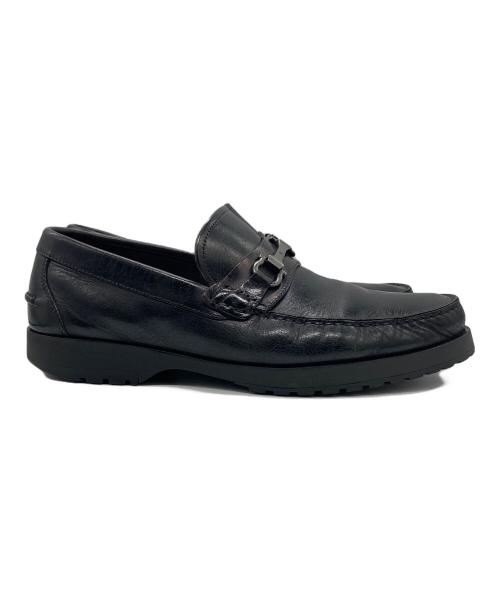 Salvatore Ferragamo（サルヴァトーレ フェラガモ）Salvatore Ferragamo (サルヴァトーレ フェラガモ) ビットローファー ブラック サイズ:93Eの古着・服飾アイテム