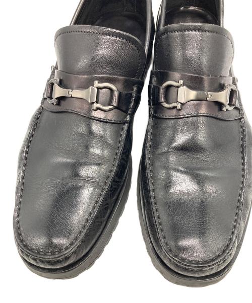 Salvatore Ferragamo（サルヴァトーレ フェラガモ）Salvatore Ferragamo (サルヴァトーレ フェラガモ) ビットローファー ブラック サイズ:93Eの古着・服飾アイテム
