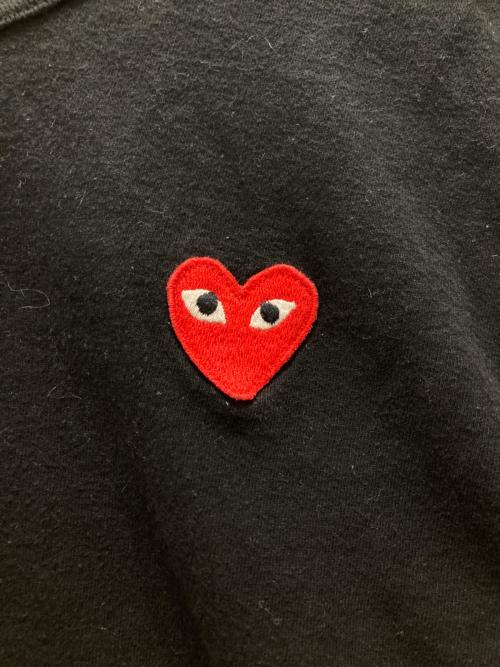 PLAY COMME des GARCONS（プレイコムデギャルソン）PLAY COMME des GARCONS (プレイコムデギャルソン) 刺繍ロゴカットソー ブラック サイズ:Sの古着・服飾アイテム