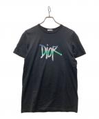 ）の古着「Dior Shawn Stussy Logo T-shirt」｜ブラック