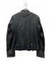 F.O.B FACTORY (エフオービー ファクトリー) シングルライダースジャケット ブラック サイズ:M：4000円