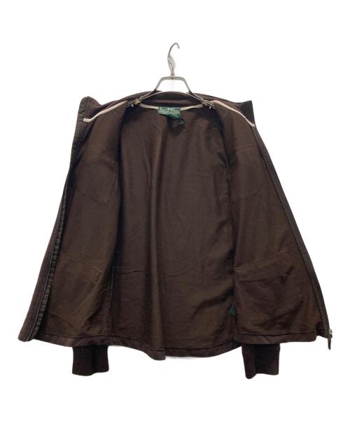 RALPH LAUREN（ラルフローレン）RALPH LAUREN (ラルフローレン) ジップジャケット ブラウン サイズ:Lの古着・服飾アイテム