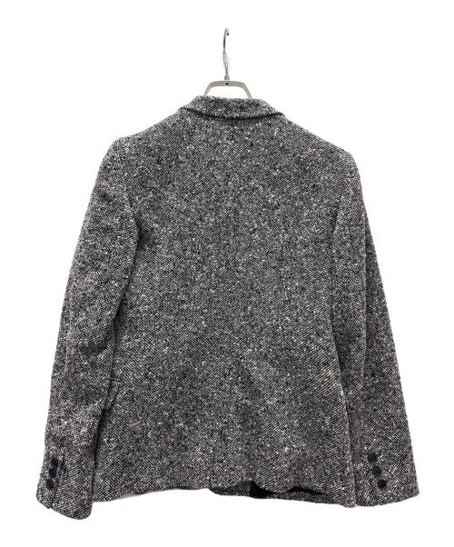 MaxMara（マックスマーラ）MaxMara (マックスマーラ) ツイードジャケット ブラック×ホワイト サイズ:38の古着・服飾アイテム