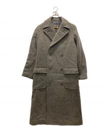 RALPH LAUREN（ラルフローレン）の古着「ヘリンボーンダブルコート」｜オリーブ