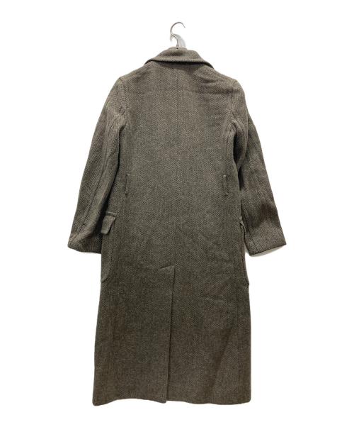 RALPH LAUREN（ラルフローレン）RALPH LAUREN (ラルフローレン) ヘリンボーンダブルコート オリーブ サイズ:9の古着・服飾アイテム