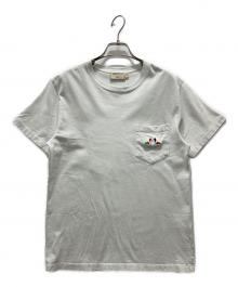 maison kitsune（メゾンキツネ）の古着「ポケットTシャツ/RESTING FOX PATCH」｜ホワイト