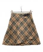 BURBERRY LONDONバーバリーロンドン）の古着「ノヴァチェックスカート」｜ベージュ