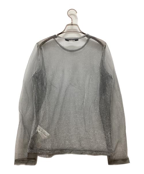 JUNYA WATANABE COMME des GARCONS（(ジュンヤワタナベ コムデギャルソン）JUNYA WATANABE COMME des GARCONS ((ジュンヤワタナベ コムデギャルソン) シアーラメカットソー グレー サイズ:Sの古着・服飾アイテム
